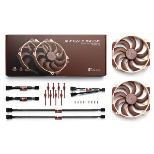 Охлаждане Noctua NF-A14x25r-G2-PWM-Sx2-PP (снимка 4)