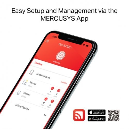 Безжичен рутер Mercusys Halo H47BE(2-pack) (снимка 6)