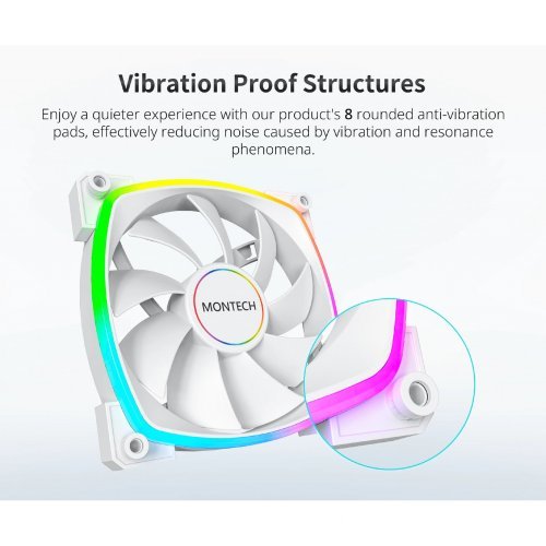 Охлаждане MONTECHPC MONTECH-AX140-PWM-WH (снимка 5)