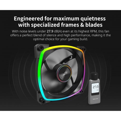 Охлаждане MONTECHPC MONTECH-AX140-PWM-BK (снимка 3)