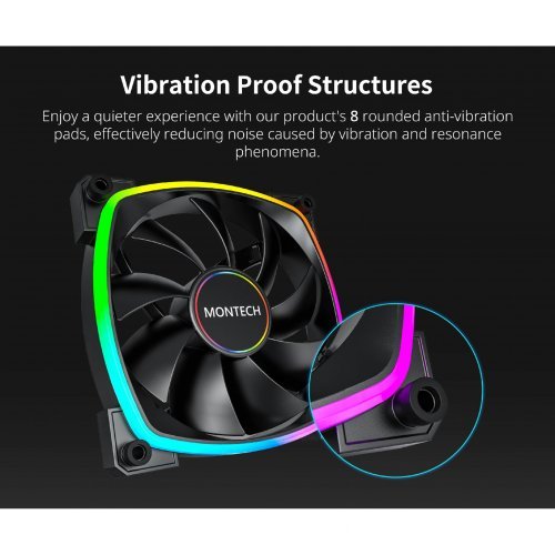 Охлаждане MONTECHPC MONTECH-AX140-PWM-BK (снимка 5)