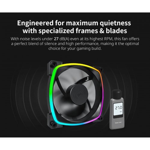 Охлаждане MONTECHPC MONTECH-AX120-PWM-BK (снимка 3)