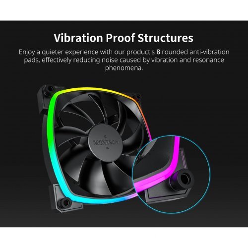 Охлаждане MONTECHPC MONTECH-AX120-PWM-BK (снимка 5)