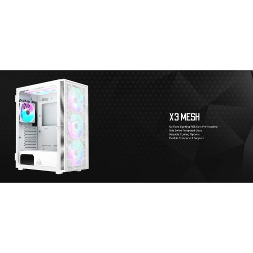 Компютърна кутия MONTECHPC MONTECH-X3-MESH-WH (снимка 2)