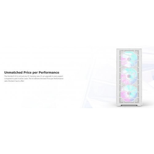 Компютърна кутия MONTECHPC MONTECH-X3-MESH-WH (снимка 3)