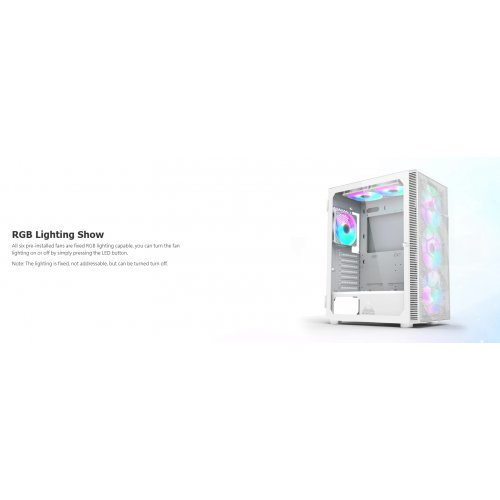 Компютърна кутия MONTECHPC MONTECH-X3-MESH-WH (снимка 5)