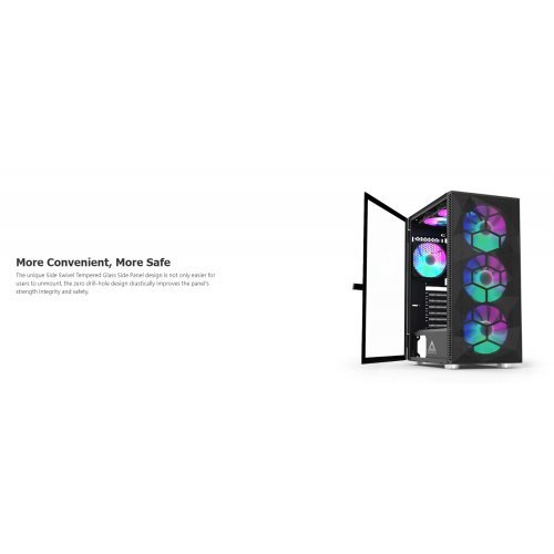 Компютърна кутия MONTECHPC MONTECH-X3-MESH-BK (снимка 7)