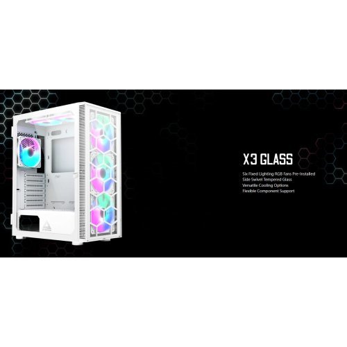 Компютърна кутия MONTECHPC MONTECH-X3-GLASS-WH (снимка 2)