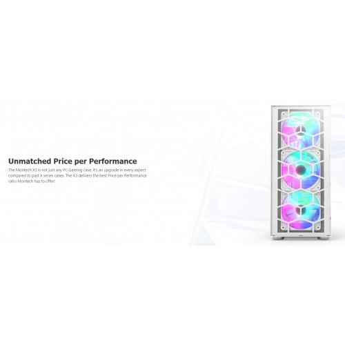 Компютърна кутия MONTECHPC MONTECH-X3-GLASS-WH (снимка 3)