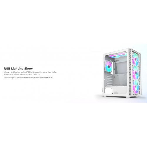 Компютърна кутия MONTECHPC MONTECH-X3-GLASS-WH (снимка 5)