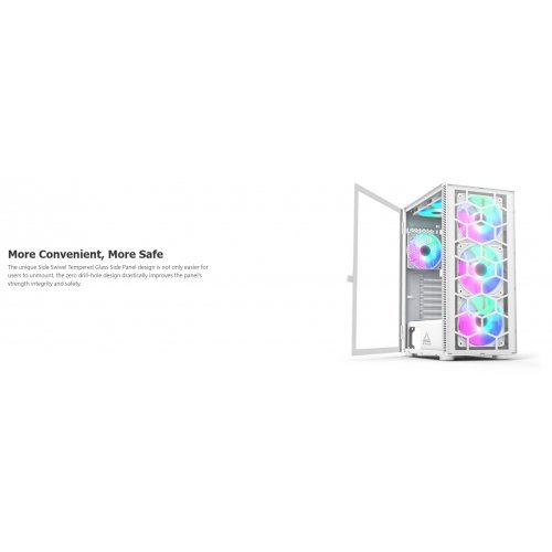 Компютърна кутия MONTECHPC MONTECH-X3-GLASS-WH (снимка 7)