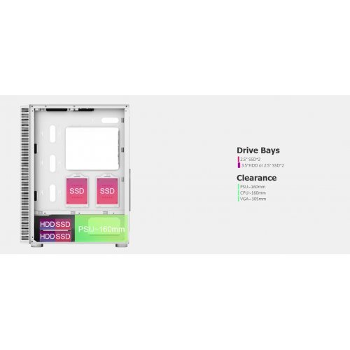 Компютърна кутия MONTECHPC MONTECH-X3-GLASS-WH (снимка 8)