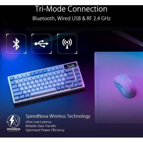 Клавиатура Asus ROG Azoth 75 90MP031A-BKUA11 (снимка 5)