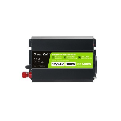 UPS устройство GREEN CELL GC-INV-12V-24V-300W-DUO (снимка 4)