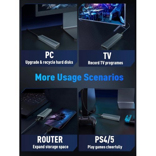 Кутия за диск VCom CU850N (снимка 4)