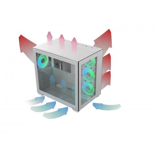 Компютърна кутия Raijintek PAEAN C7 WHITE TG4 0R20B00235 (снимка 6)