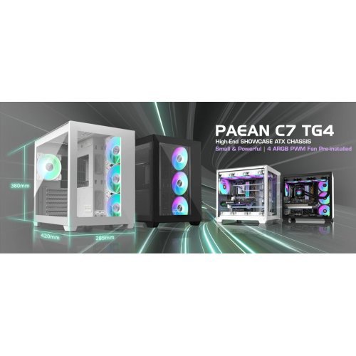 Компютърна кутия Raijintek PAEAN C7 WHITE TG4 0R20B00235 (снимка 10)