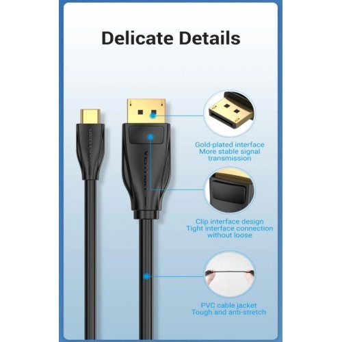 Видео кабел Vention CGYBG (снимка 12)