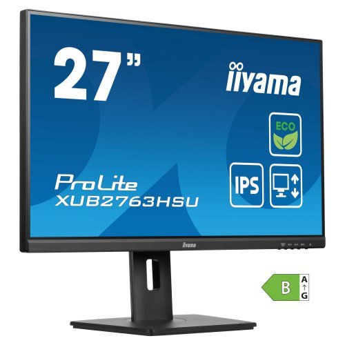 Монитор iiyama XUB2763HSU-B1 (снимка 3)