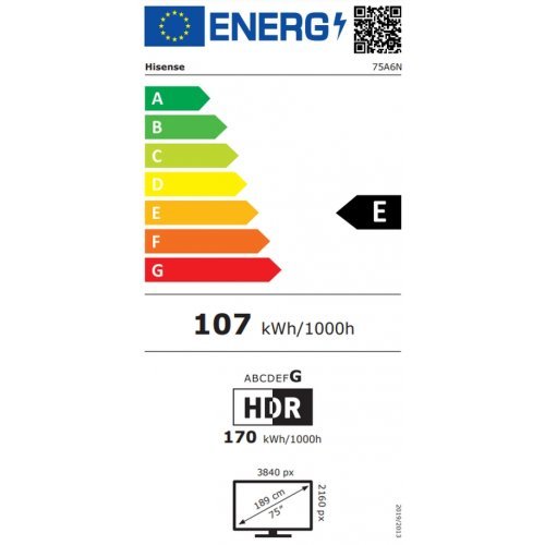 Телевизор Hisense 75A6N (снимка 4)