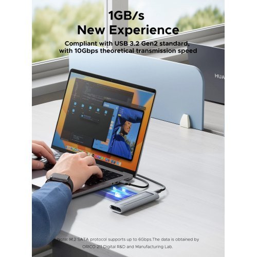 Кутия за диск Orico AXM2S-G2-V1-GY-BP (снимка 4)