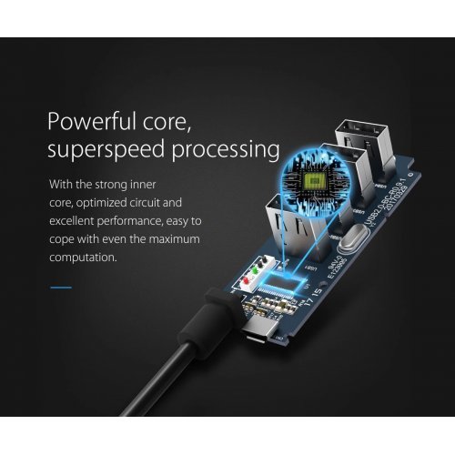 USB хъб Orico W5P-U2-100-BK-EP-HW (снимка 9)