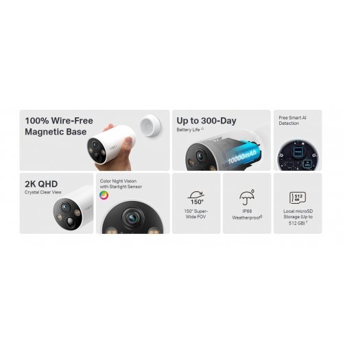 IP камера комплект TP-Link Tapo C425(2-pack) (снимка 4)