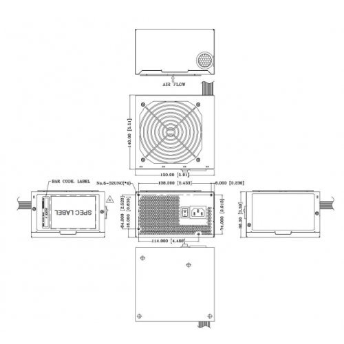 Захранващ блок Fortron FSP850-50AEC (снимка 2)