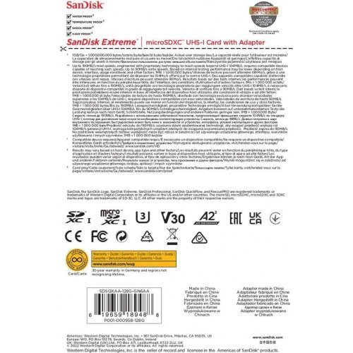Флаш карта SanDisk Extreme SDSQXAA-128G-GN6AA (снимка 2)