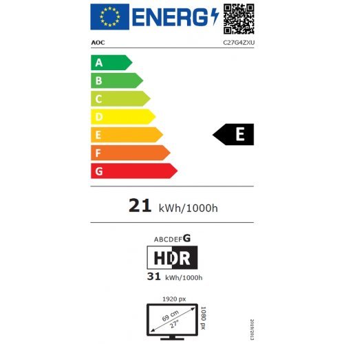Монитор AOC C27G4ZXU (снимка 14)