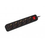 Разклонител Lanberg PS1-05F-0300-BK