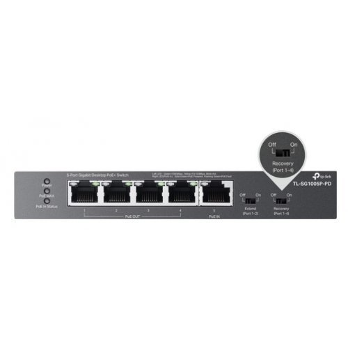 Суич TP-Link TL-SG1005P-PD (снимка 10)