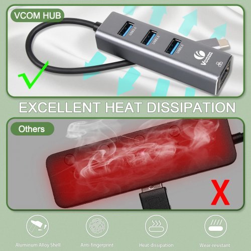 USB хъб VCom DH311B (снимка 11)