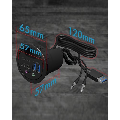 USB хъб ICYBOX IB-HUB1403B (снимка 2)