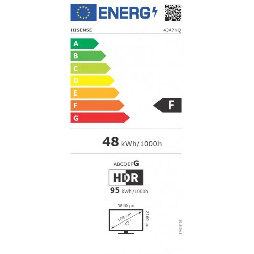 Телевизор Hisense 43A7NQ (снимка 5)