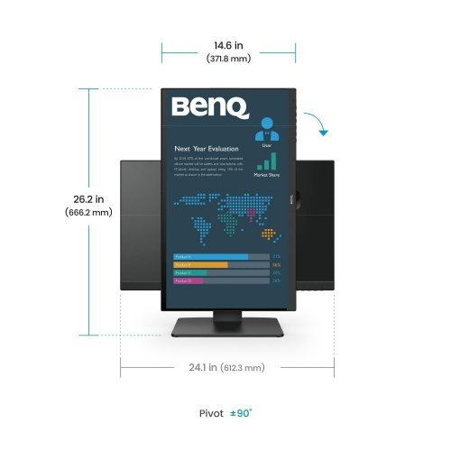 Монитор BenQ 9H.LMPLB.QBE (снимка 8)