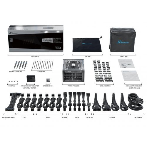Захранващ блок Seasonic PRIME-PX-2200-ATX30 (снимка 11)