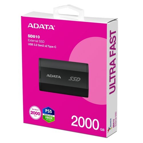 Твърд диск Adata SD810 SD810-2000G-CBK (снимка 1)