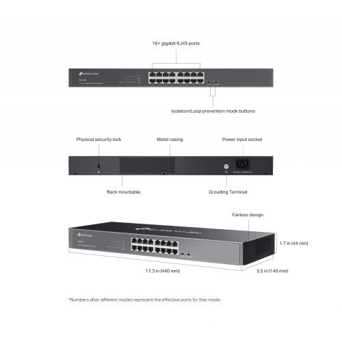 Суич TP-Link DS1016G (снимка 6)