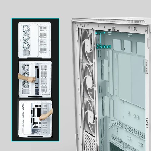 Компютърна кутия Zalman ZM-P50-DS-WH (снимка 19)