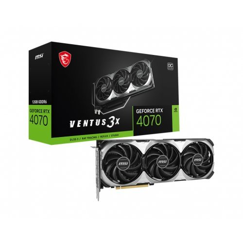 Видео карта MSI RTX4070 VENTUS 3X E1 12G OC 912-V512-032 (снимка 1)