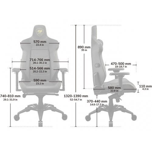 Геймърски стол Cougar Armor CGR-EVS (снимка 2)