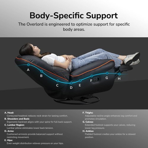 Геймърски стол Cougar Overlord CGR-OVL-ORB (снимка 12)