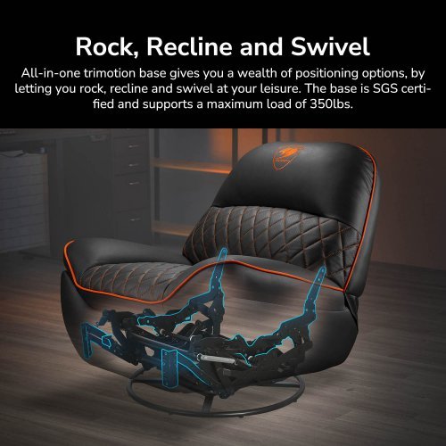 Геймърски стол Cougar Overlord CGR-OVL-ORB (снимка 14)