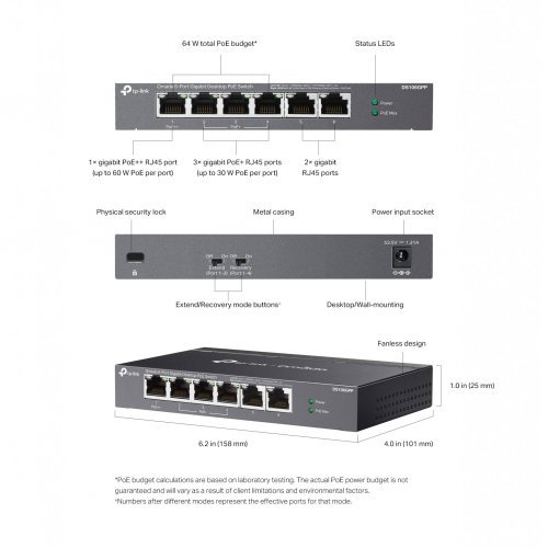 Суич TP-Link DS106GPP (снимка 12)