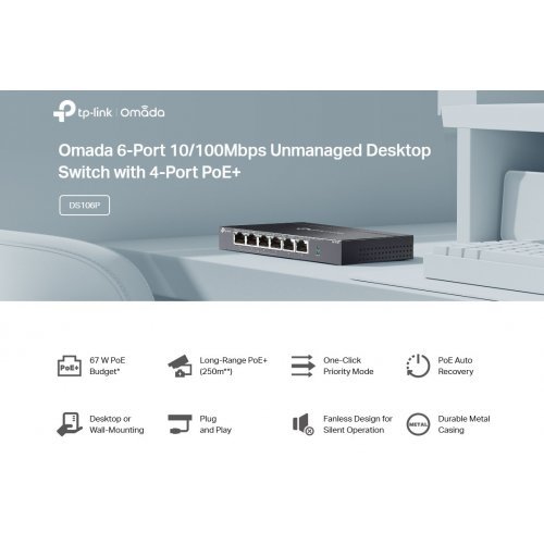 Суич TP-Link DS106P (снимка 7)