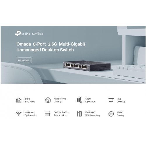 Суич TP-Link DS108G-M2 (снимка 5)