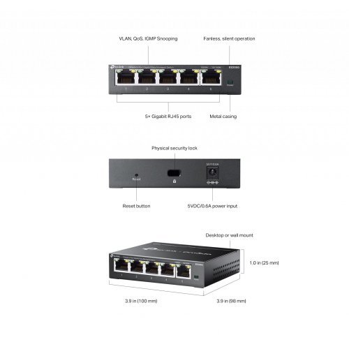Суич TP-Link ES205G (снимка 6)