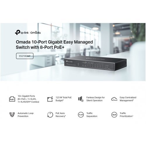 Суич TP-Link ES210GMP (снимка 5)