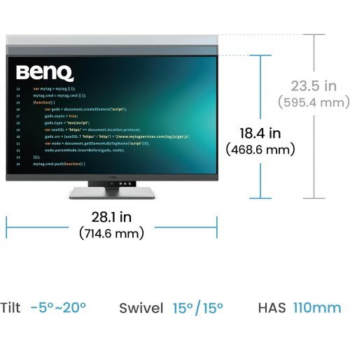 Монитор BenQ 9H.LMSLA.TBE (снимка 3)